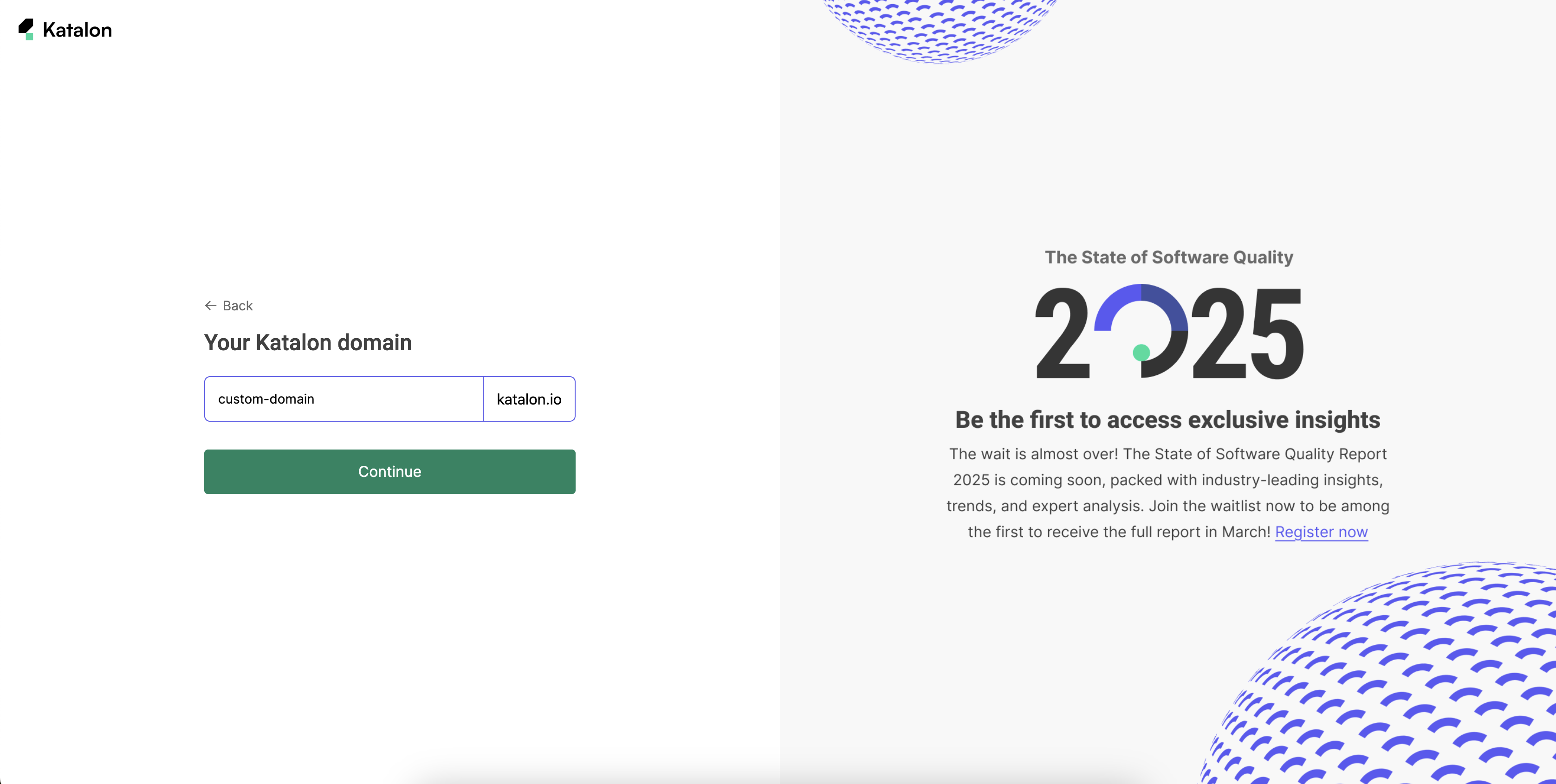 Log in to Katalon TestOps